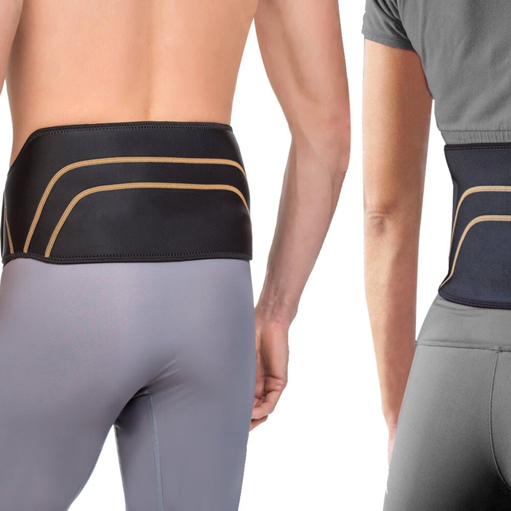 Copper Fit Black Back/Waist Support Belt -